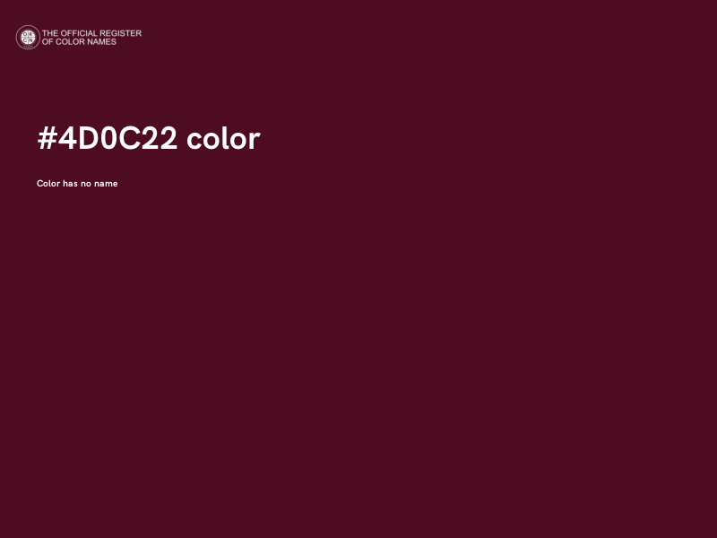 #4D0C22 color image