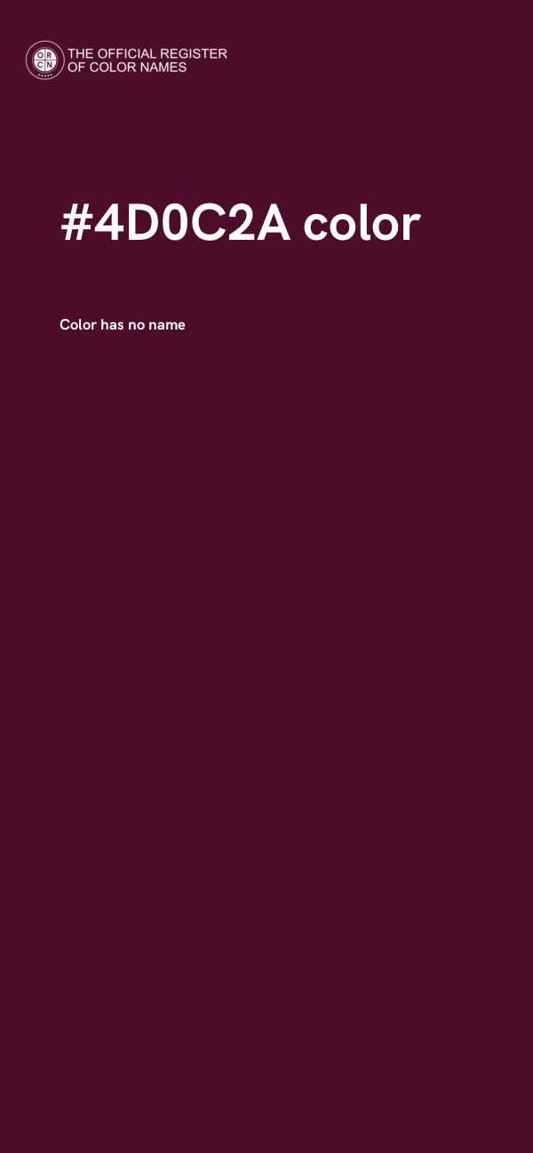 #4D0C2A color image