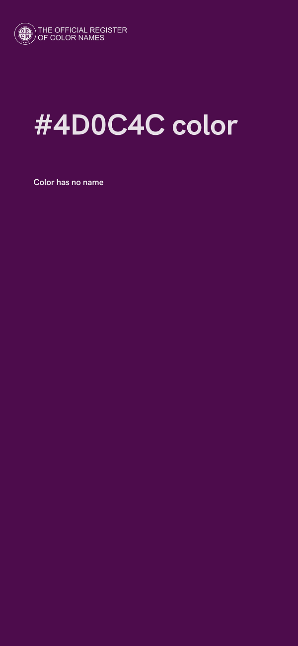 #4D0C4C color image