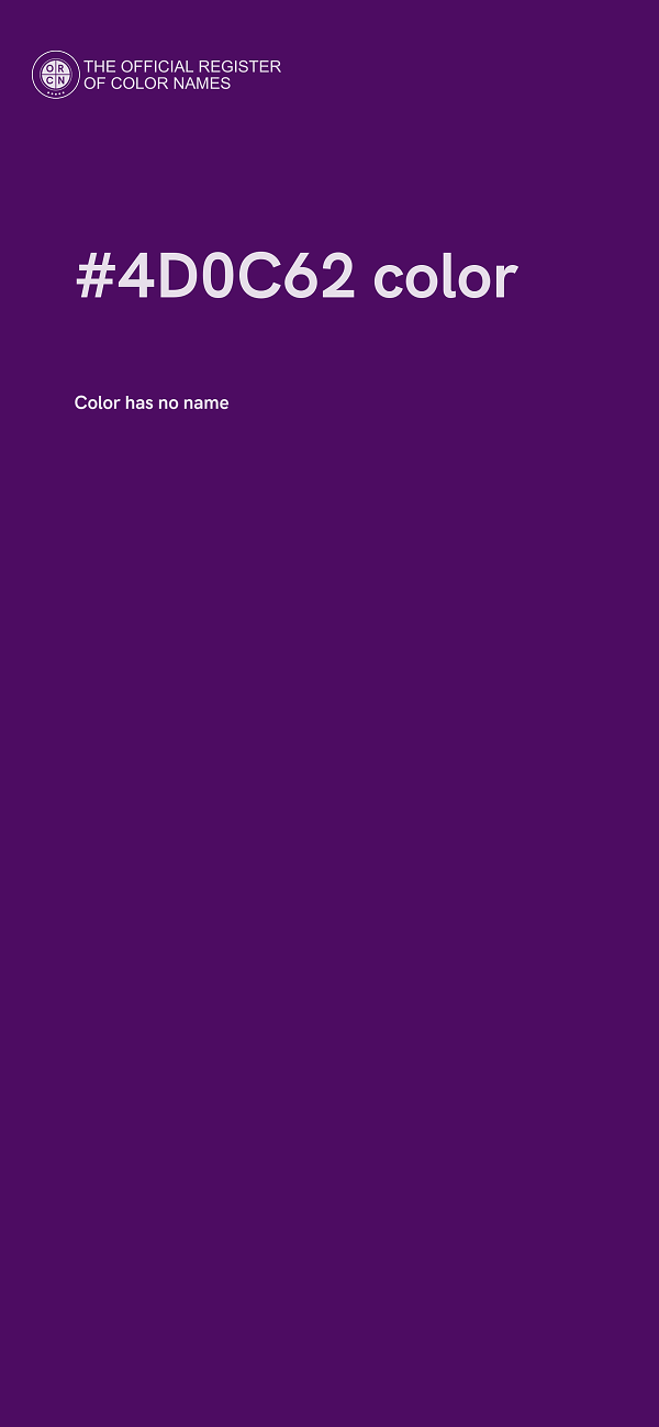 #4D0C62 color image