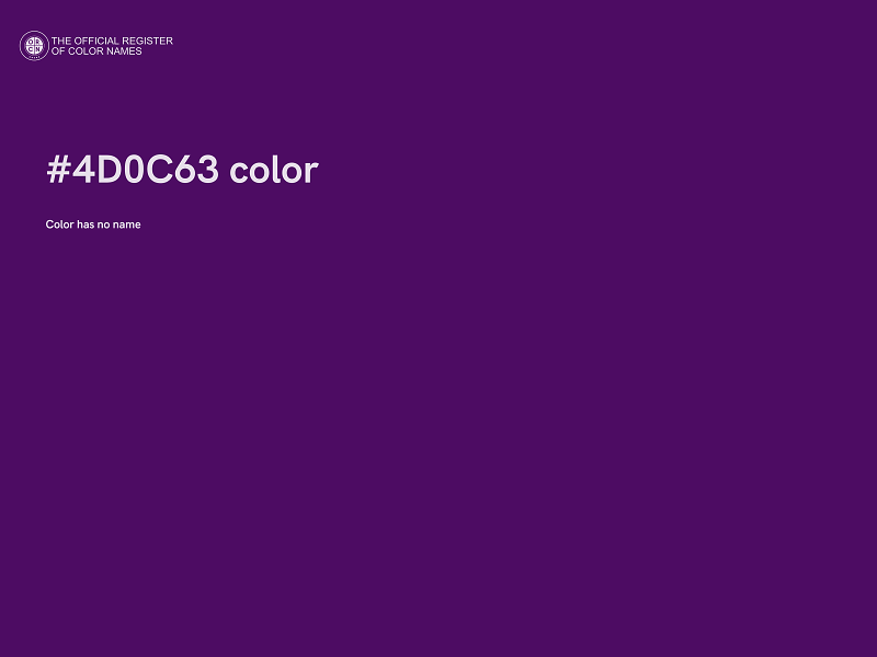 #4D0C63 color image