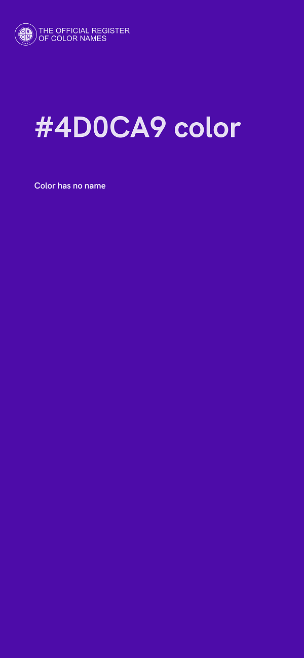 #4D0CA9 color image