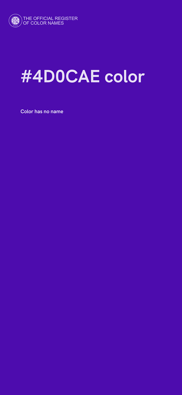 #4D0CAE color image