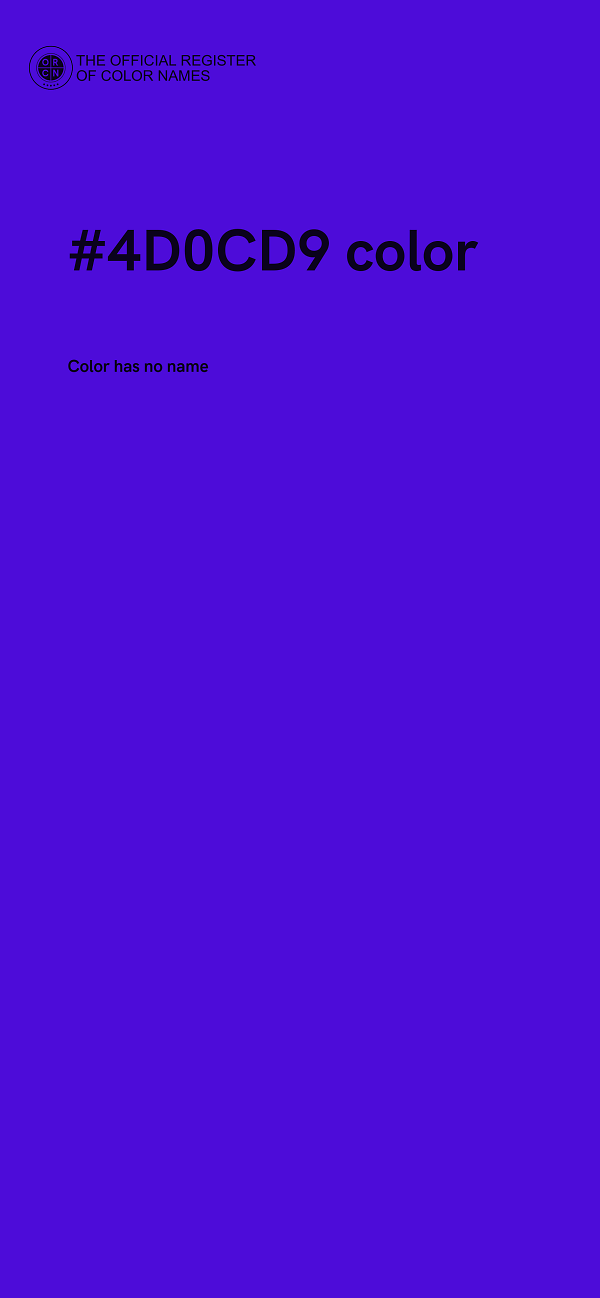 #4D0CD9 color image