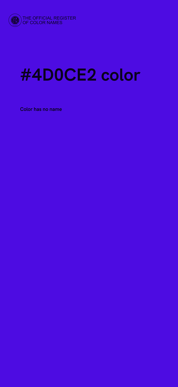 #4D0CE2 color image