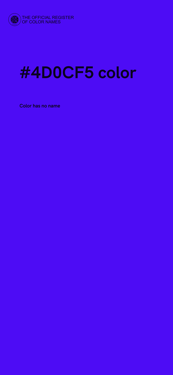 #4D0CF5 color image