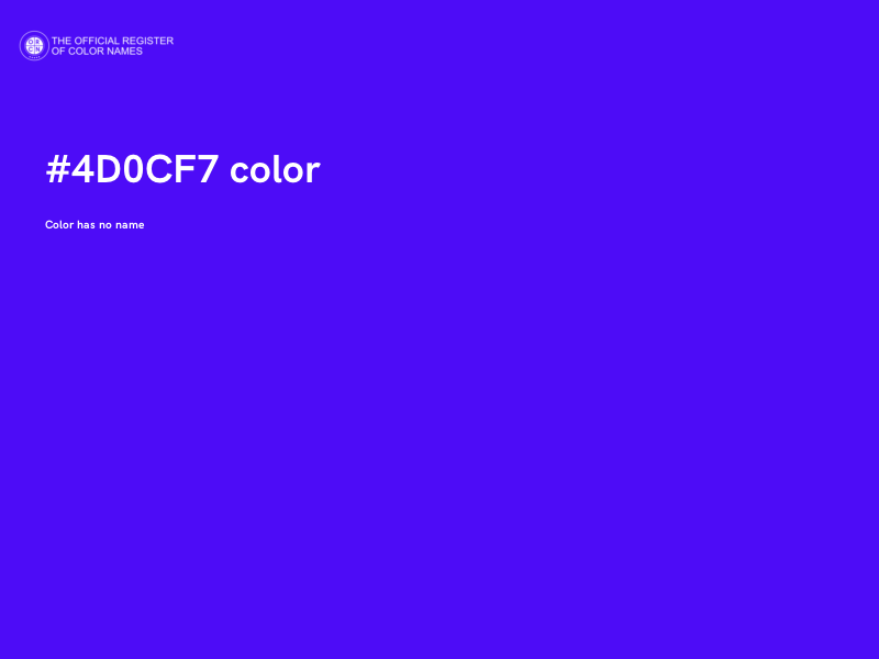 #4D0CF7 color image
