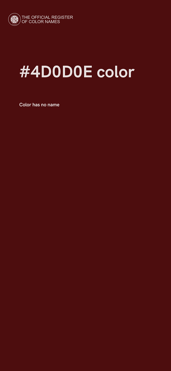 #4D0D0E color image