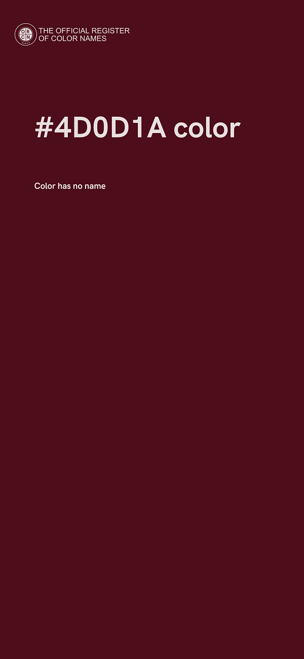 #4D0D1A color image
