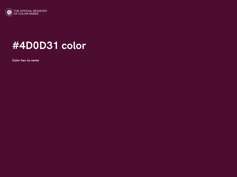#4D0D31 color image