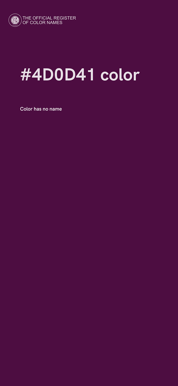 #4D0D41 color image