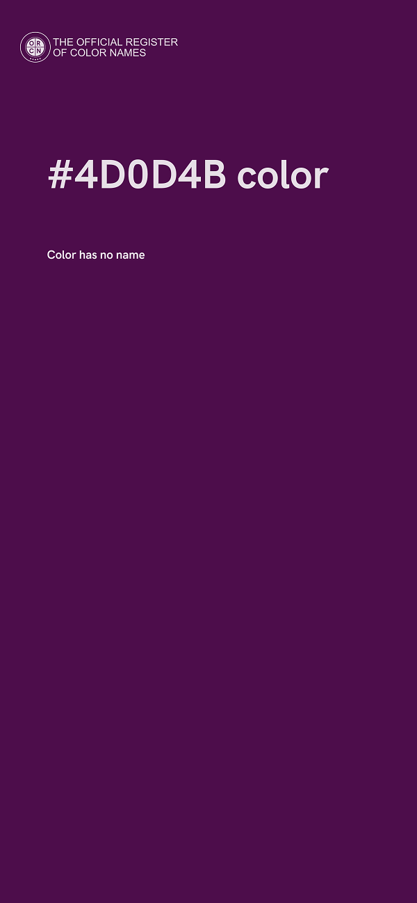 #4D0D4B color image
