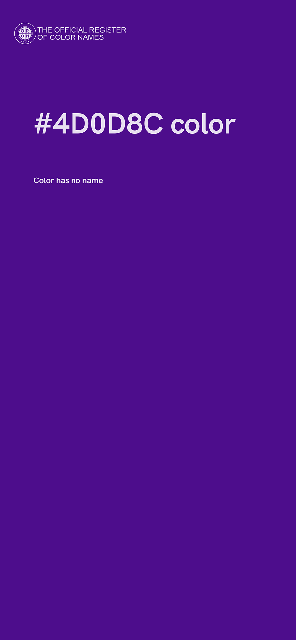 #4D0D8C color image