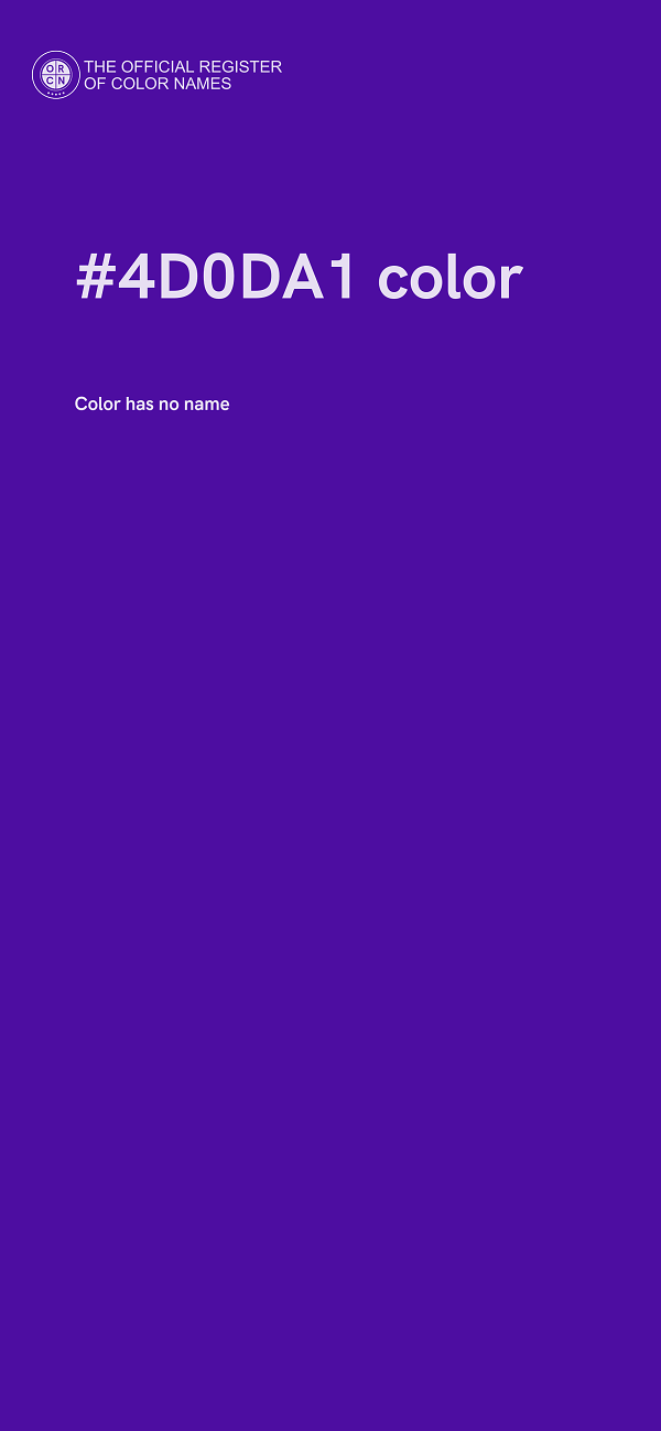#4D0DA1 color image