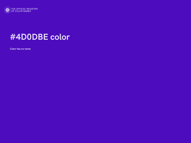 #4D0DBE color image
