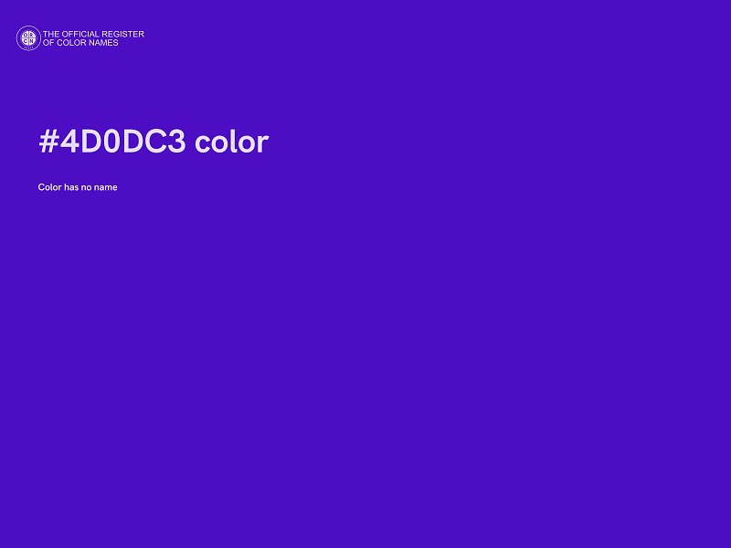 #4D0DC3 color image