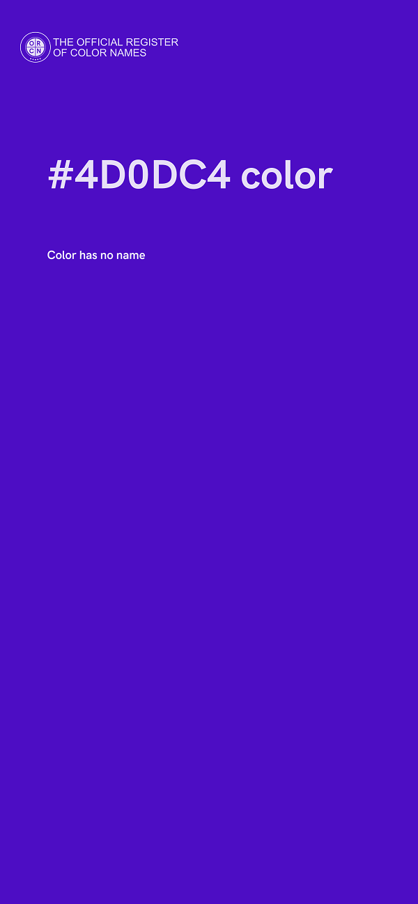 #4D0DC4 color image
