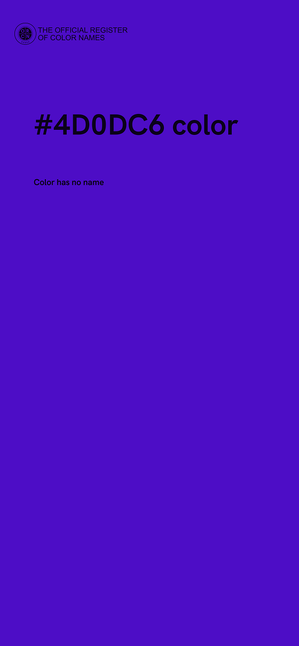 #4D0DC6 color image
