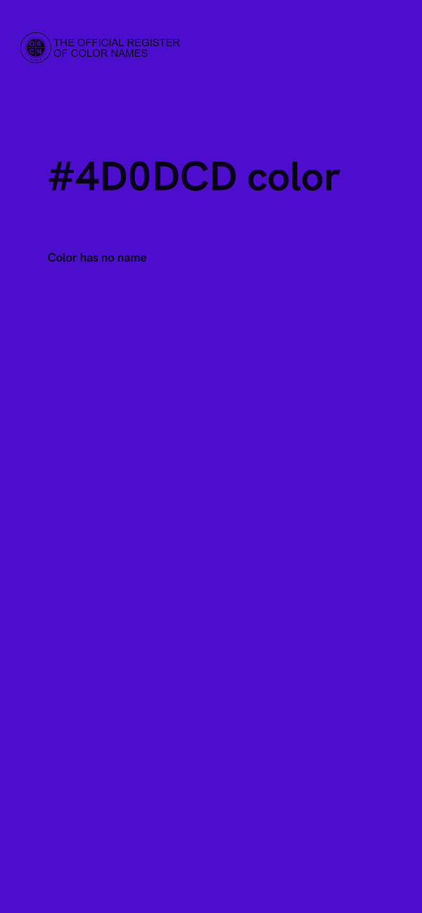 #4D0DCD color image
