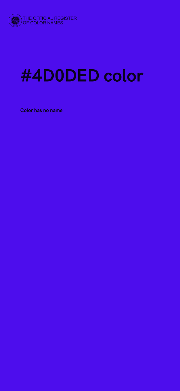 #4D0DED color image