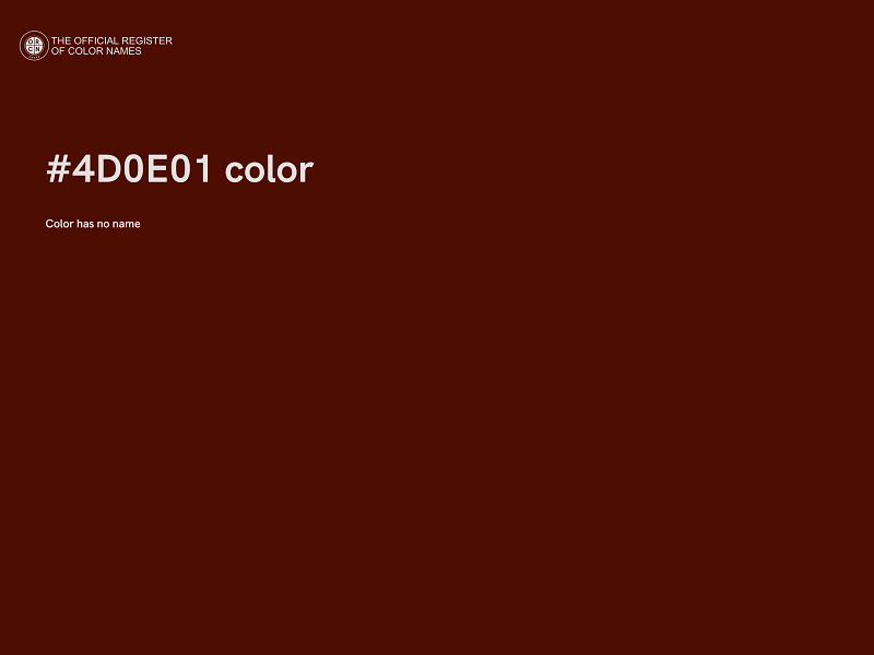 #4D0E01 color image