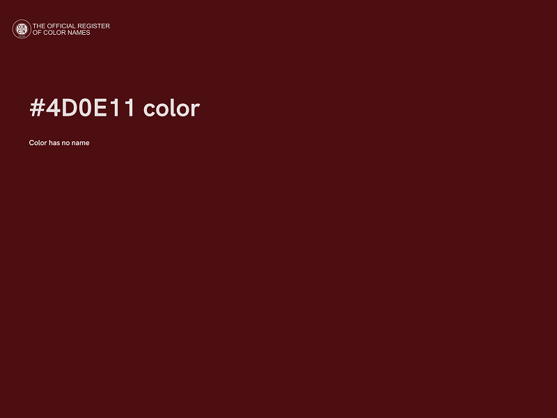 #4D0E11 color image
