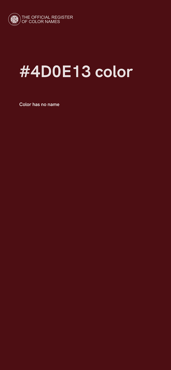 #4D0E13 color image