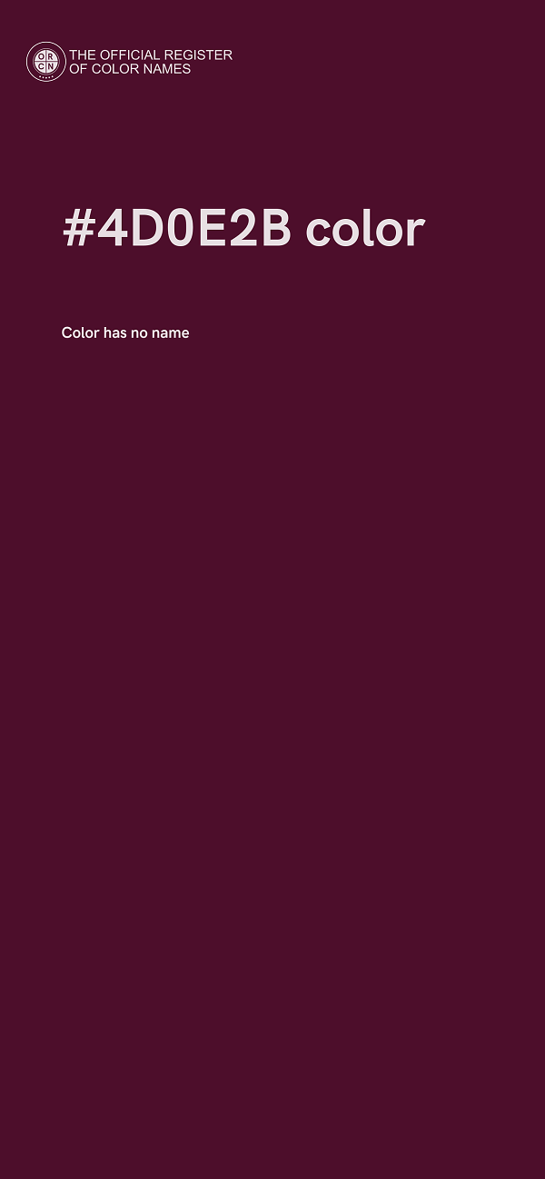 #4D0E2B color image