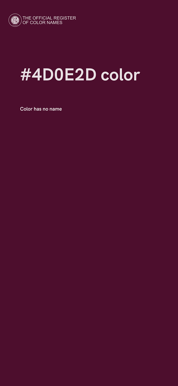 #4D0E2D color image