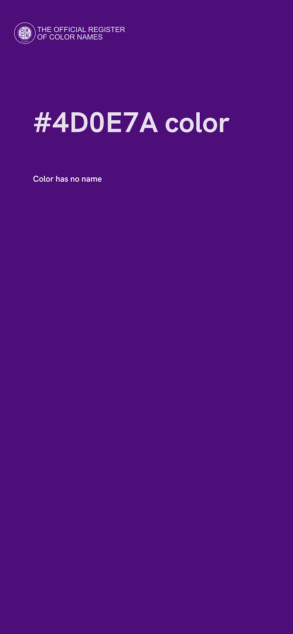 #4D0E7A color image