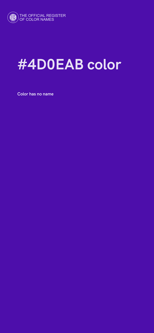 #4D0EAB color image