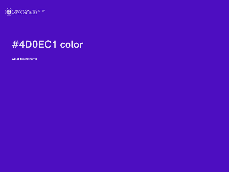 #4D0EC1 color image