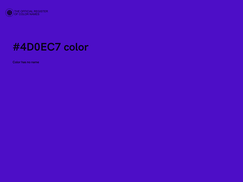 #4D0EC7 color image