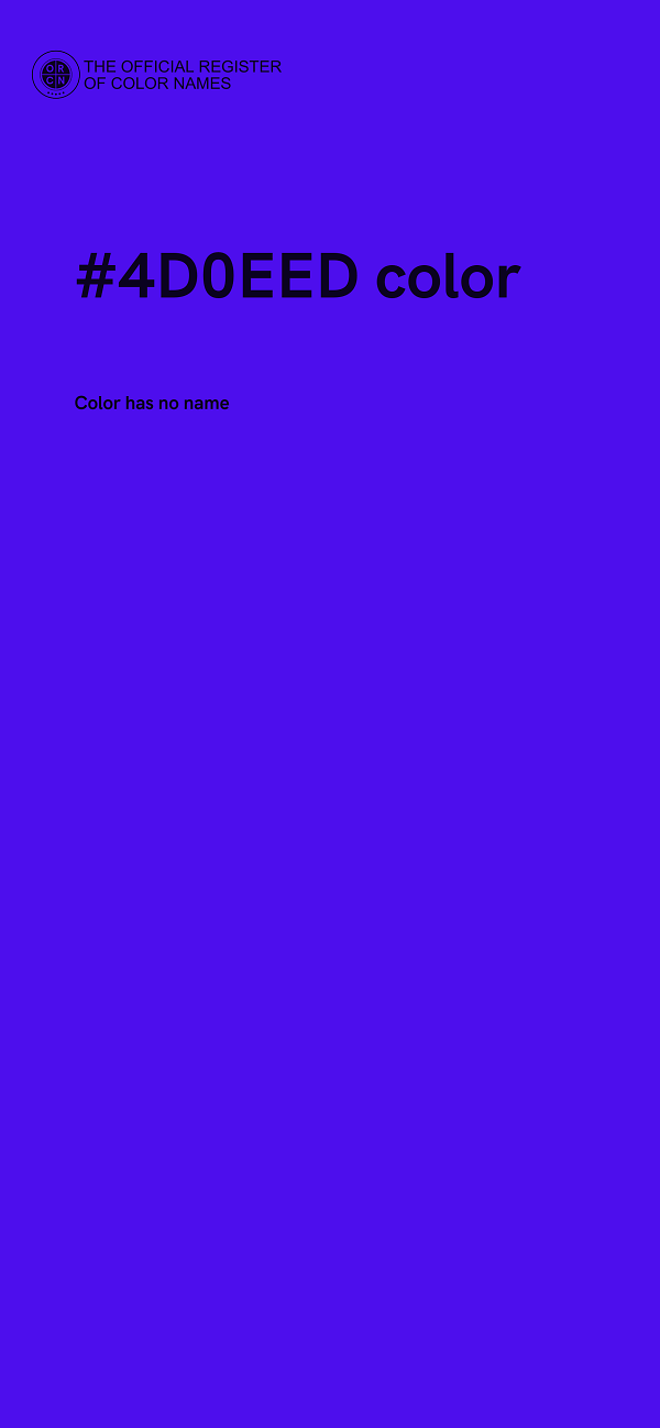 #4D0EED color image