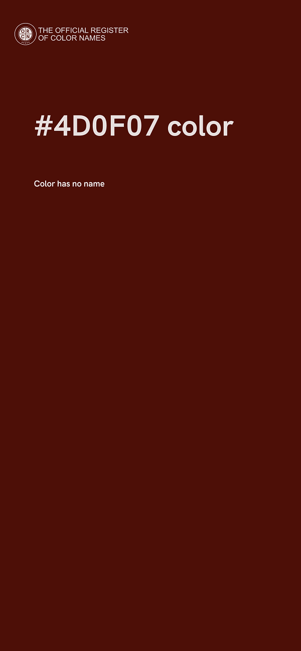 #4D0F07 color image