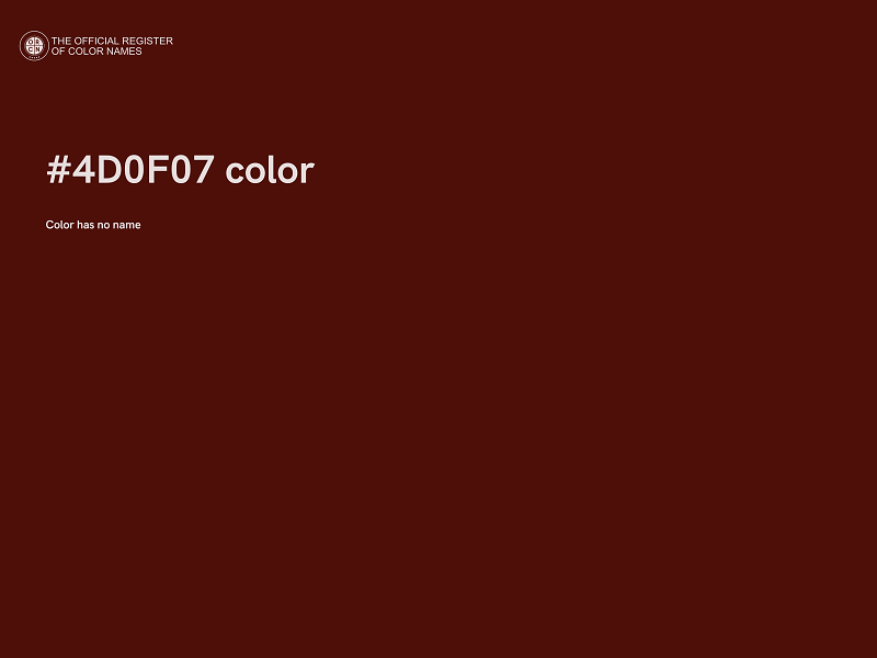 #4D0F07 color image