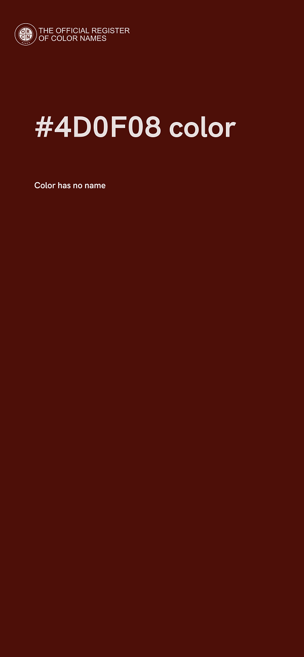 #4D0F08 color image