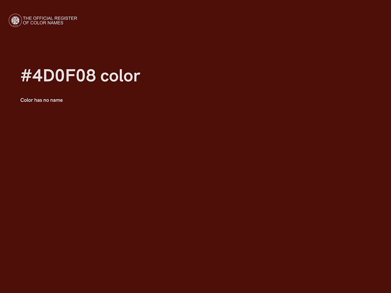#4D0F08 color image
