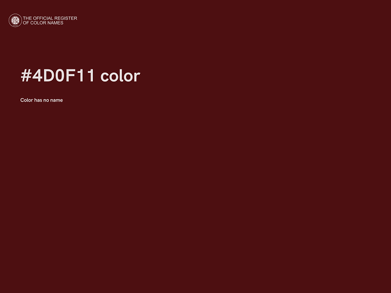 #4D0F11 color image