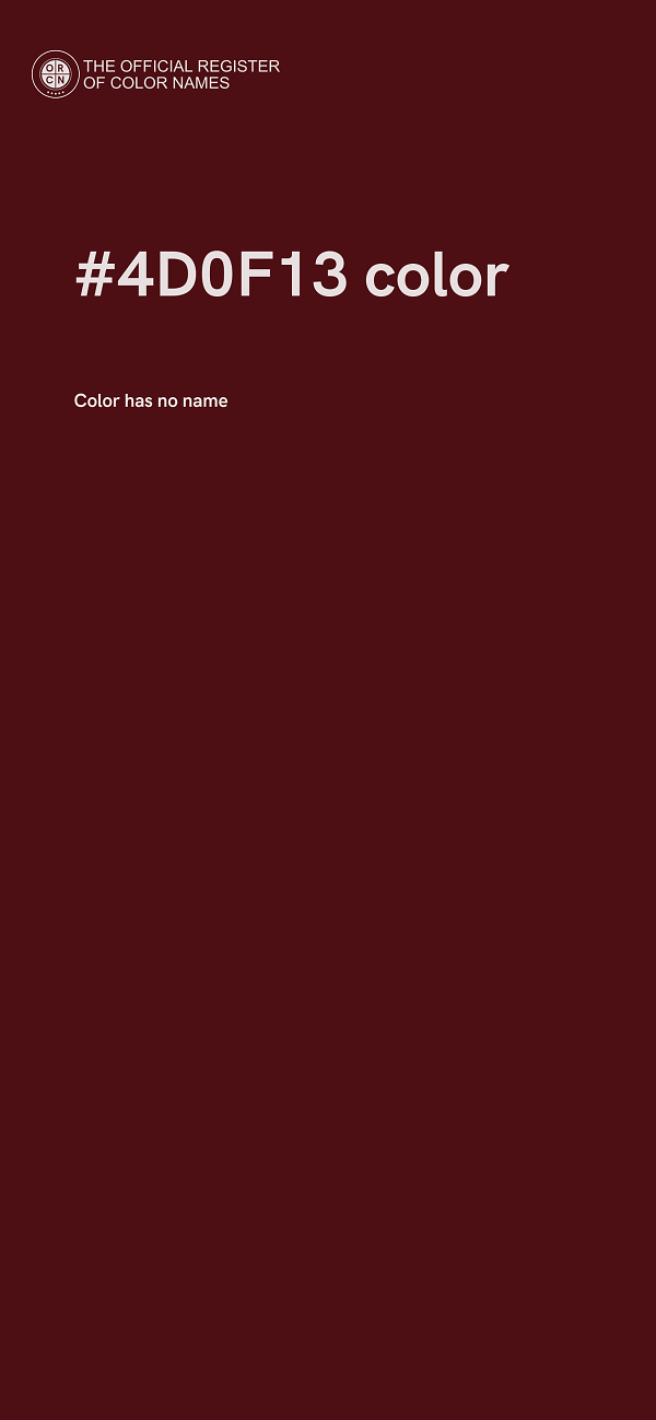 #4D0F13 color image