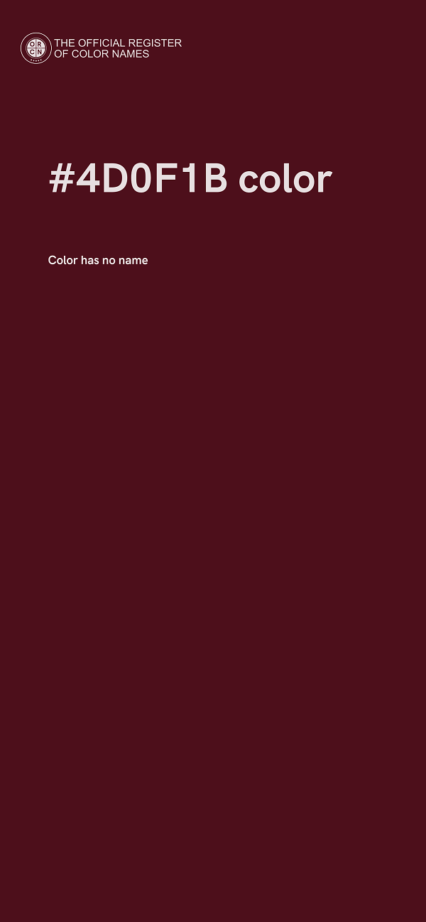 #4D0F1B color image