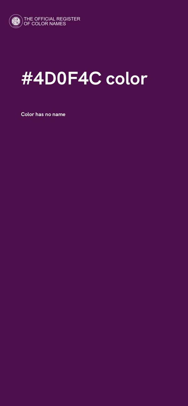 #4D0F4C color image