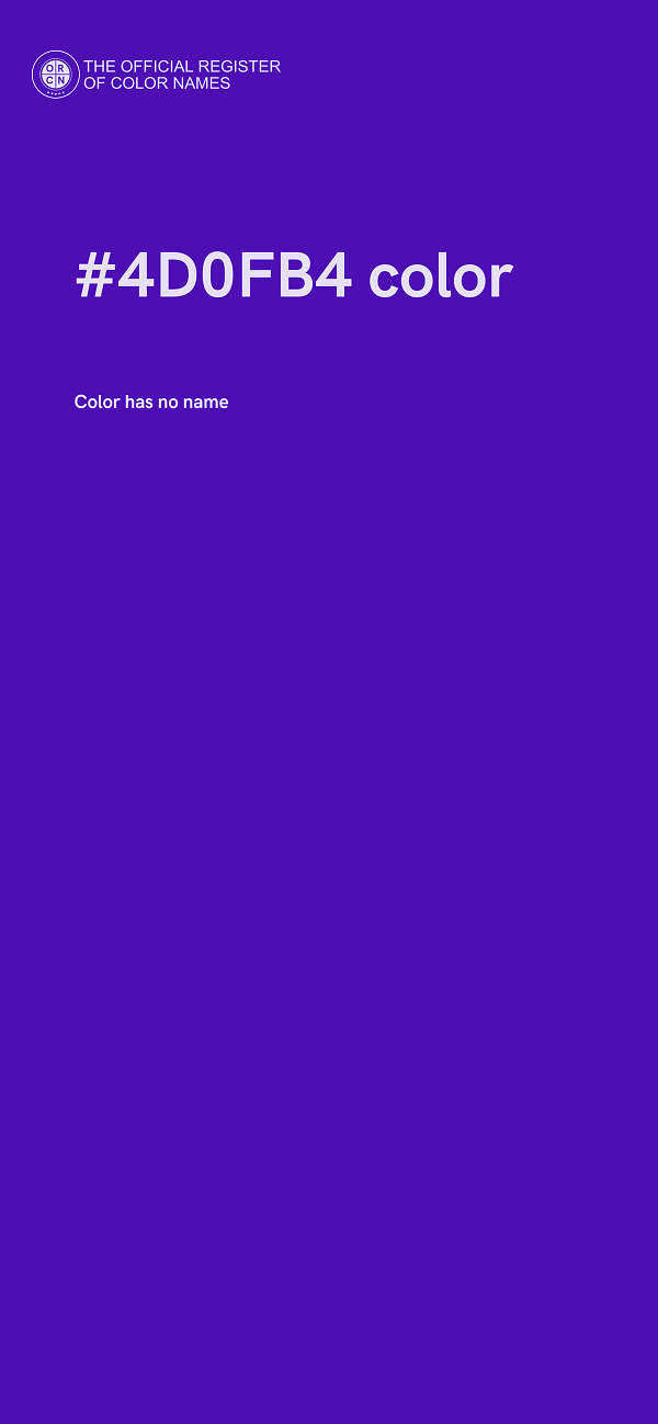 #4D0FB4 color image