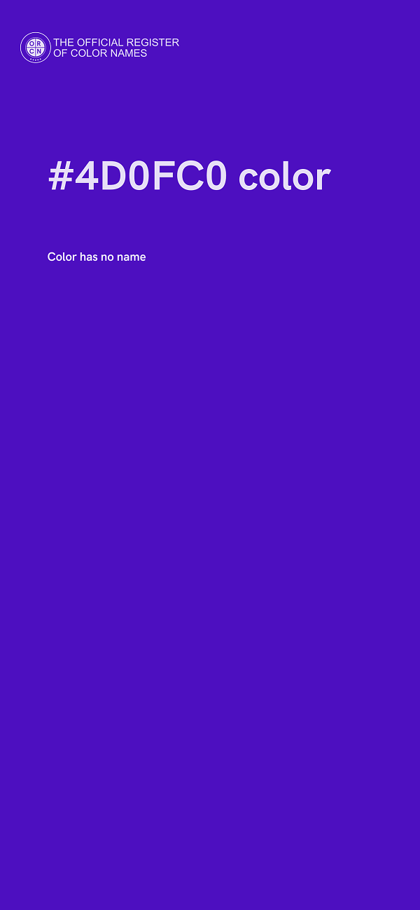#4D0FC0 color image