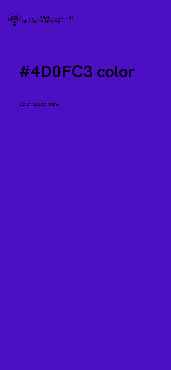 #4D0FC3 color image