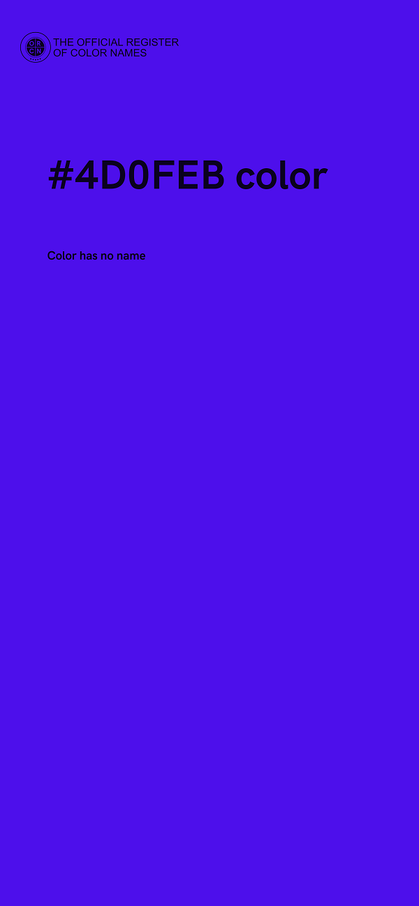 #4D0FEB color image