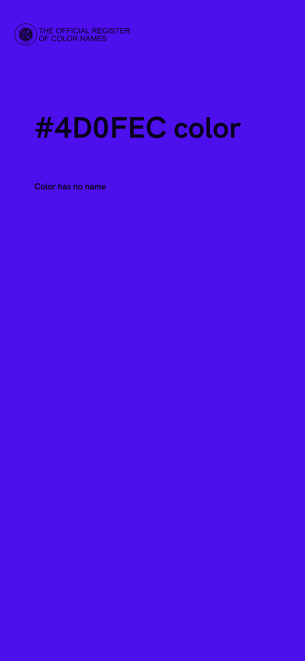 #4D0FEC color image