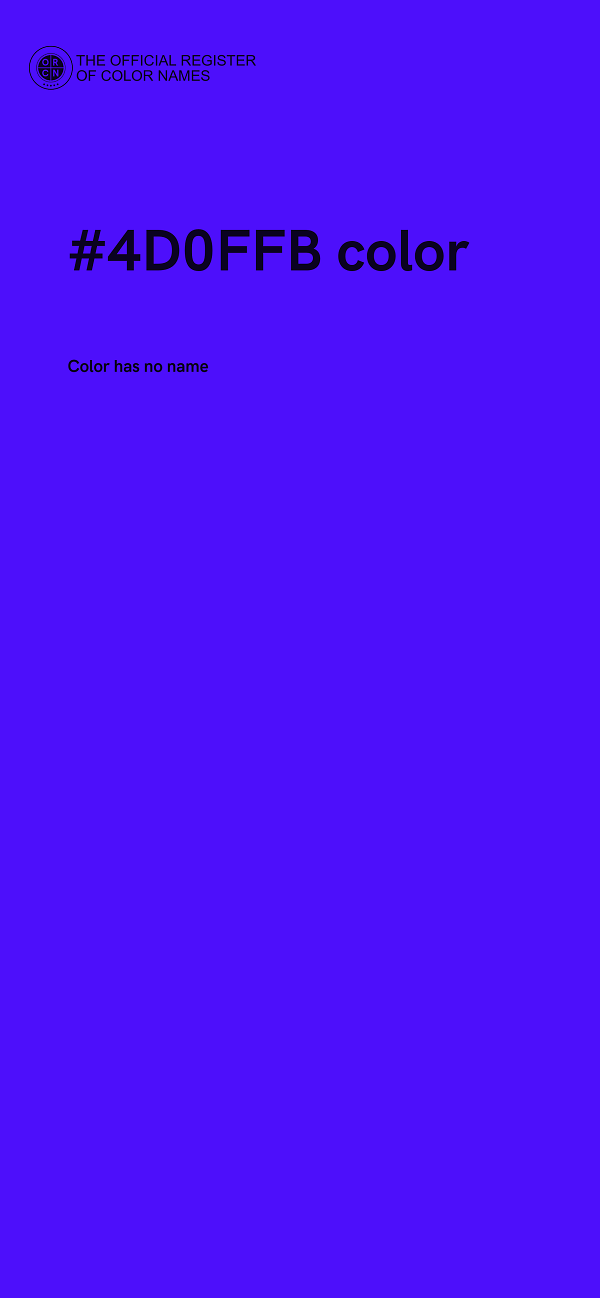 #4D0FFB color image
