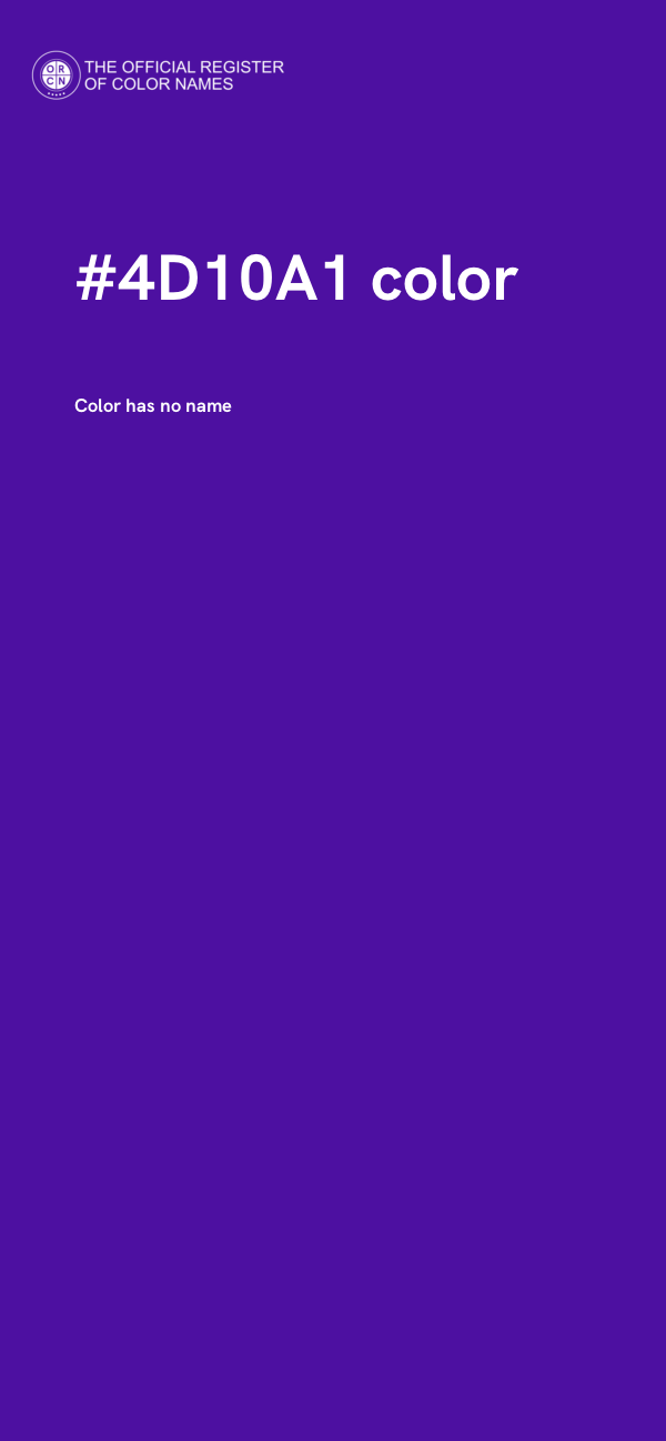 #4D10A1 color image