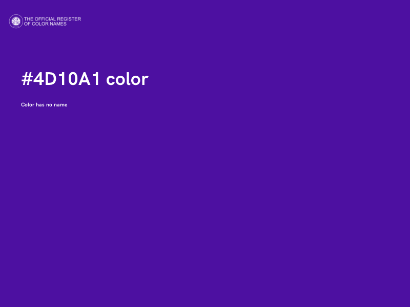 #4D10A1 color image